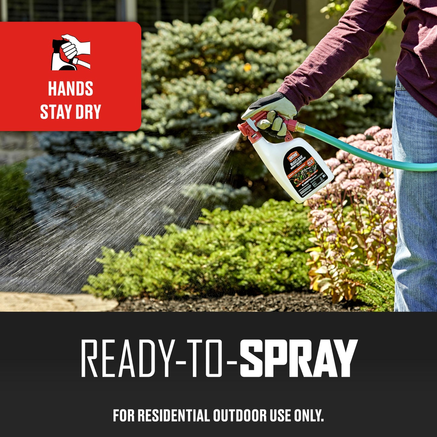 Ortho BugClear Insect Killer for Lawns and Landscapes Ready-to-Spray, Kills Periodical Cicadas, Mosquitoes, Ants, Spiders, Fleas, Ticks and More, 32 oz.