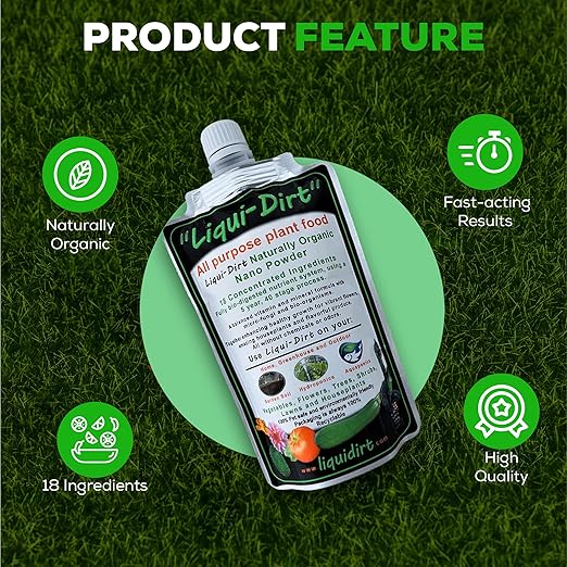 Naturally Organic Plant Food Fertilizer for Indoor Houseplants, Rare Aroids, Flowers, Gardens, Vegetables, Herbs - All Purpose NPK with 18 Vitamins, Micro-Fungi & Bio-Organisms - 50 Gal Kit