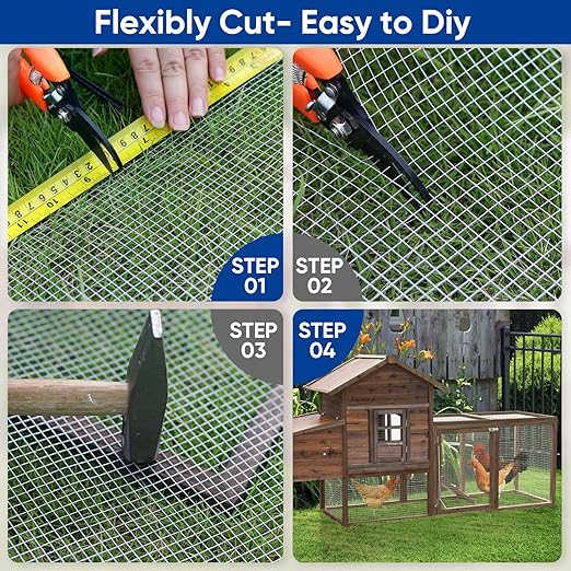 Hardware Cloth 1/2 Inch 48 x 100 ft 19 gauge Hot Dipped Galvanized After Welding Fence Wire Mesh Roll Hardware Mesh Chicken Rabbit Snake Cage Welding Fencing