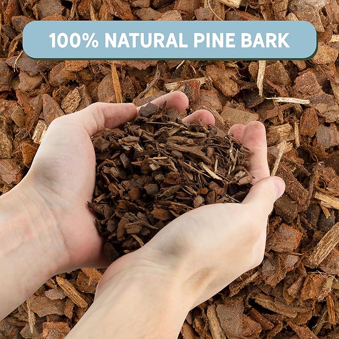 100% Organic Material All Natural Orchid Bark (4 Quarts), USA Sourced and Produced Orchid Bark Potting Mix, Orchid Potting Bark Bulk
