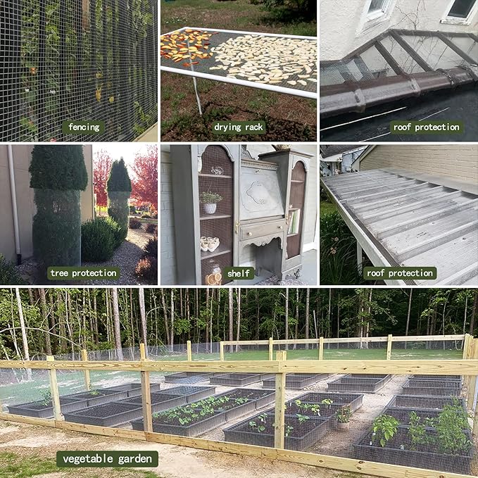 Thinkahead Hardware Cloth 1/2 Inch 48 X 50 ft 19 Gauge, Chicken Coop Wire Fencing, Hot Dipped Galvanized Wire Mesh, Hardware Cloth for Chicken Coop, Rabbit Cages, Garden, Small Rodents Screen Fence