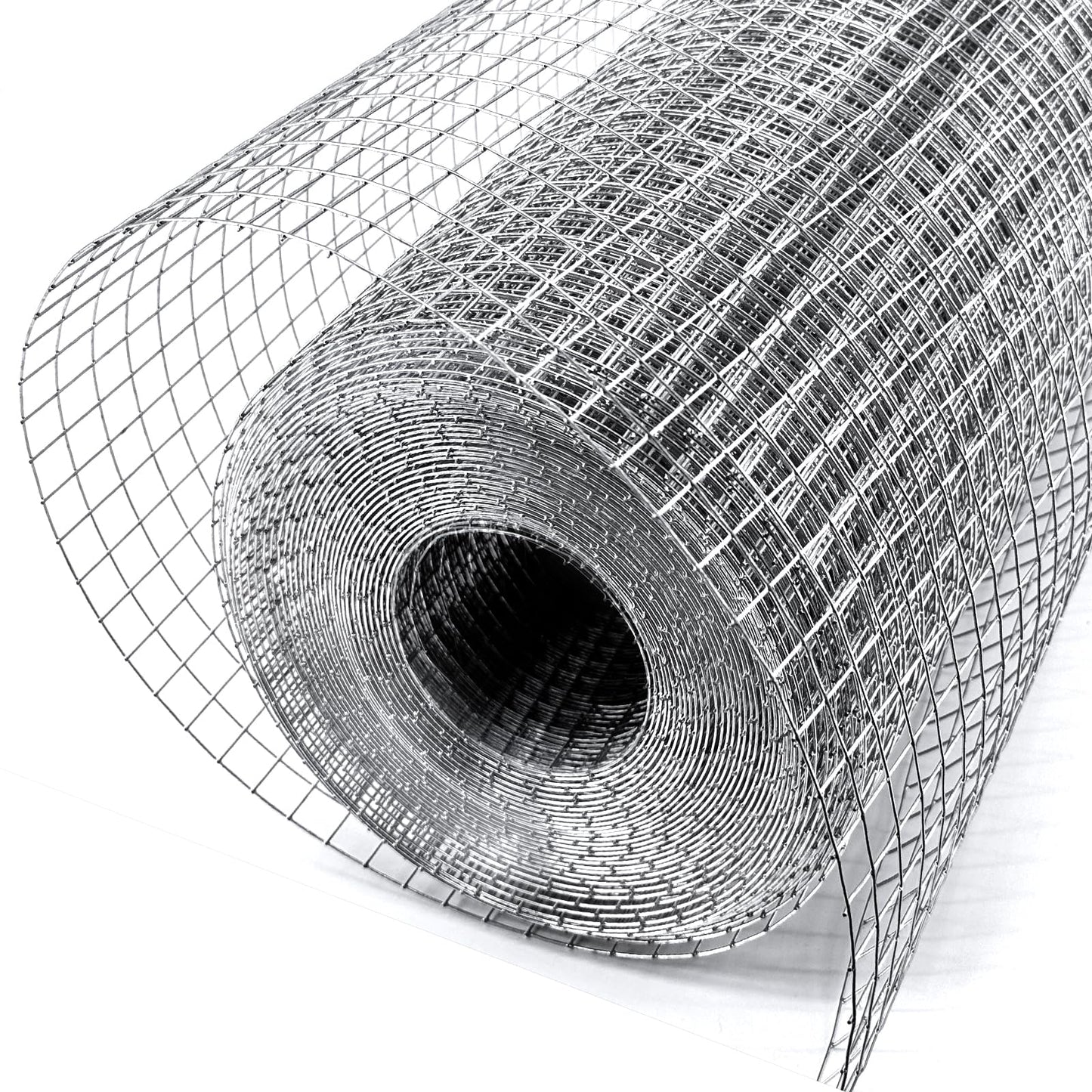 Metamesh 19 Gauge Hardware Cloth, 1/2 inch 48 inch x 100.1 Foot Chicken Wire Fence, Galvanized Welded Cage Wire Mesh Roll Supports Poultry Netting Cage