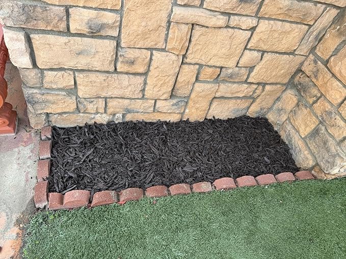 100% Wire-Free Shredded Rubber Mulch – Brown – 10 lb (0.6 cu ft) – Long-Lasting, Low Maintenance, Safe for Kids & Pets – Ideal for Landscaping & Playgrounds