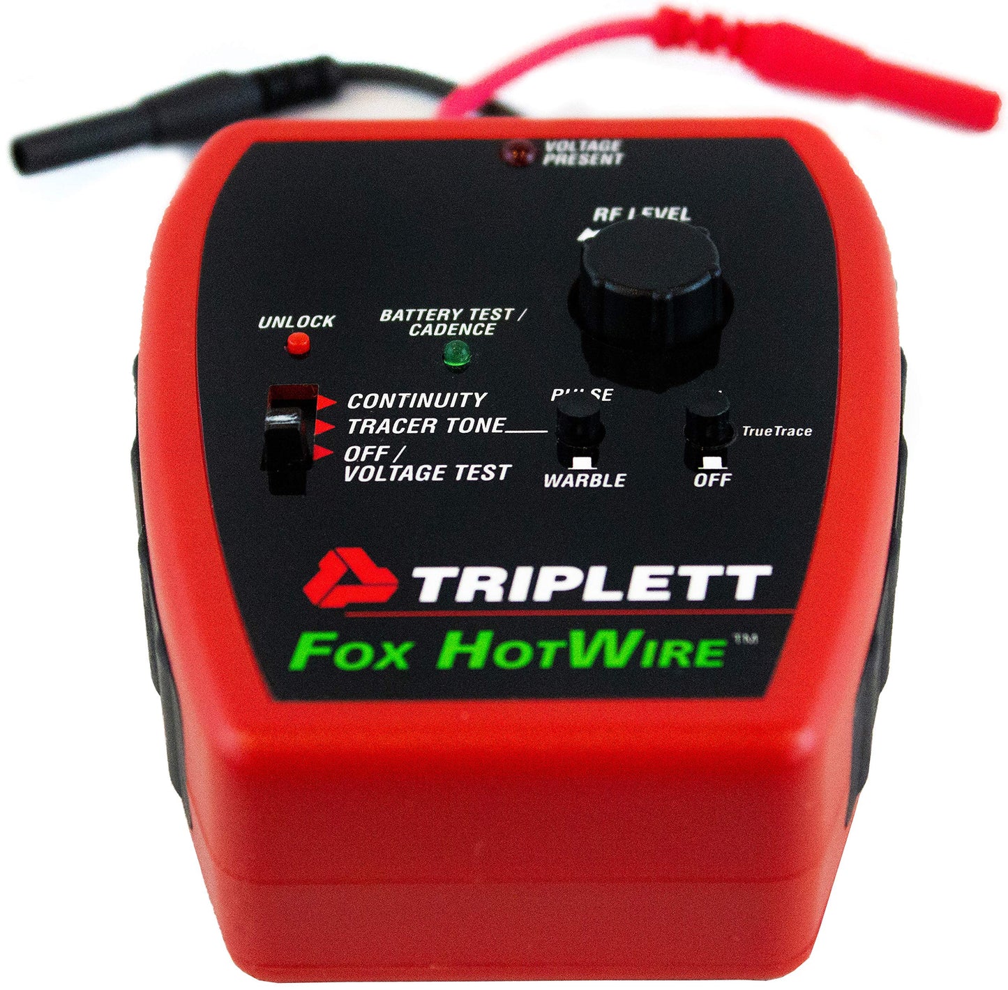 Triplett 3388 Fox & Hound HotWire Live Wire Tone and Probe Wire Tracing Kit with Adjustable Sensitivity - Traces Wires from 0 ~ 250 VAC and up to 1000 ft,Black