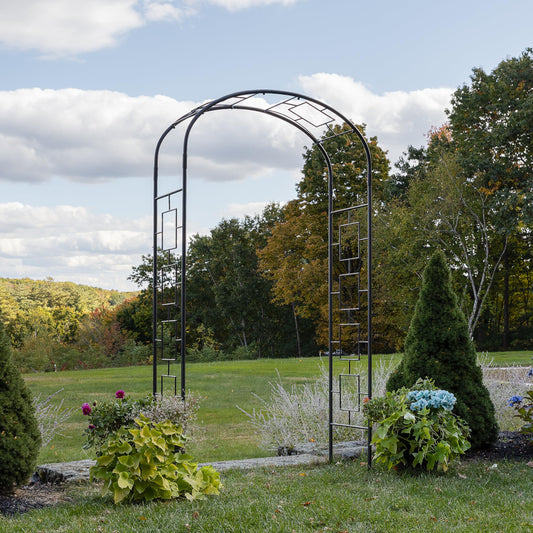Achla Designs Modern Arbor Wrought Iron Garden Arch