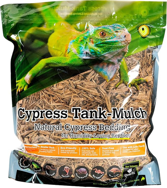 Galapagos (05054) Cypress Tank Mulch Forest Floor Bedding, 8-Quart, Natural