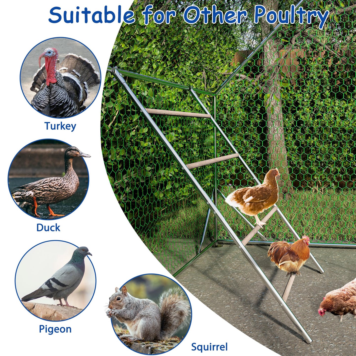 LZBEITEM Large Chicken Perch for Coop, Roosting Bar for Hen Stand,Funny Chicken Toy for Chicken Coop Accessories